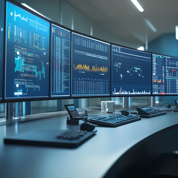 A monitoing system including multiple monitors